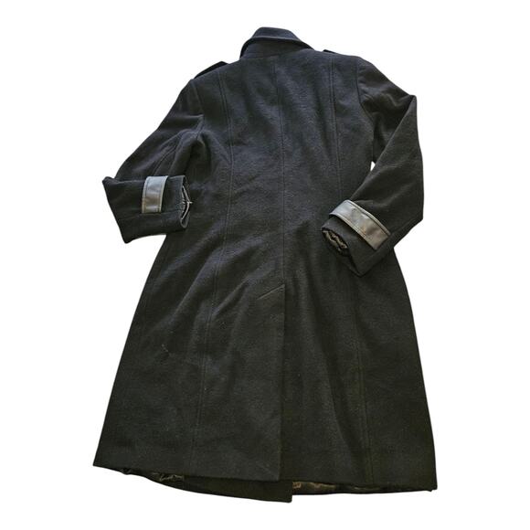 George Simonton Size 10 Black Long Sleeve Button Up Coat *flawed* - Picture 8 of 12